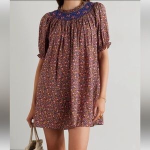 Doen Odessa Dress in Blue Laurel Canyon Rose